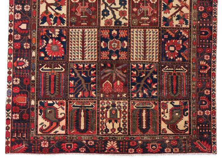 7x10 Vintage Oriental Rug | Handmade Area Rug | Hand Knotted Wool Rug for Living Room | Bedroom Rug | Office Rug| SHR1788