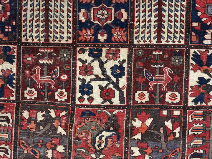 7x10 Vintage Oriental Rug | Handmade Area Rug | Hand Knotted Wool Rug for Living Room | Bedroom Rug | Office Rug| SHR1788