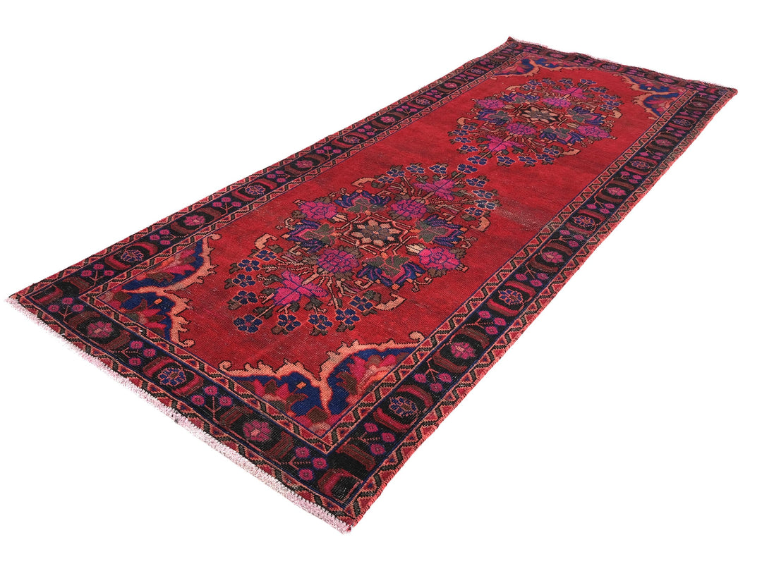 4x10 Vintage Rug, Hand-Knotted Kitchen Runner Rug, Hallway Runner Rug, Staircase Runner Rug, Foyer Rug,  SHR1890