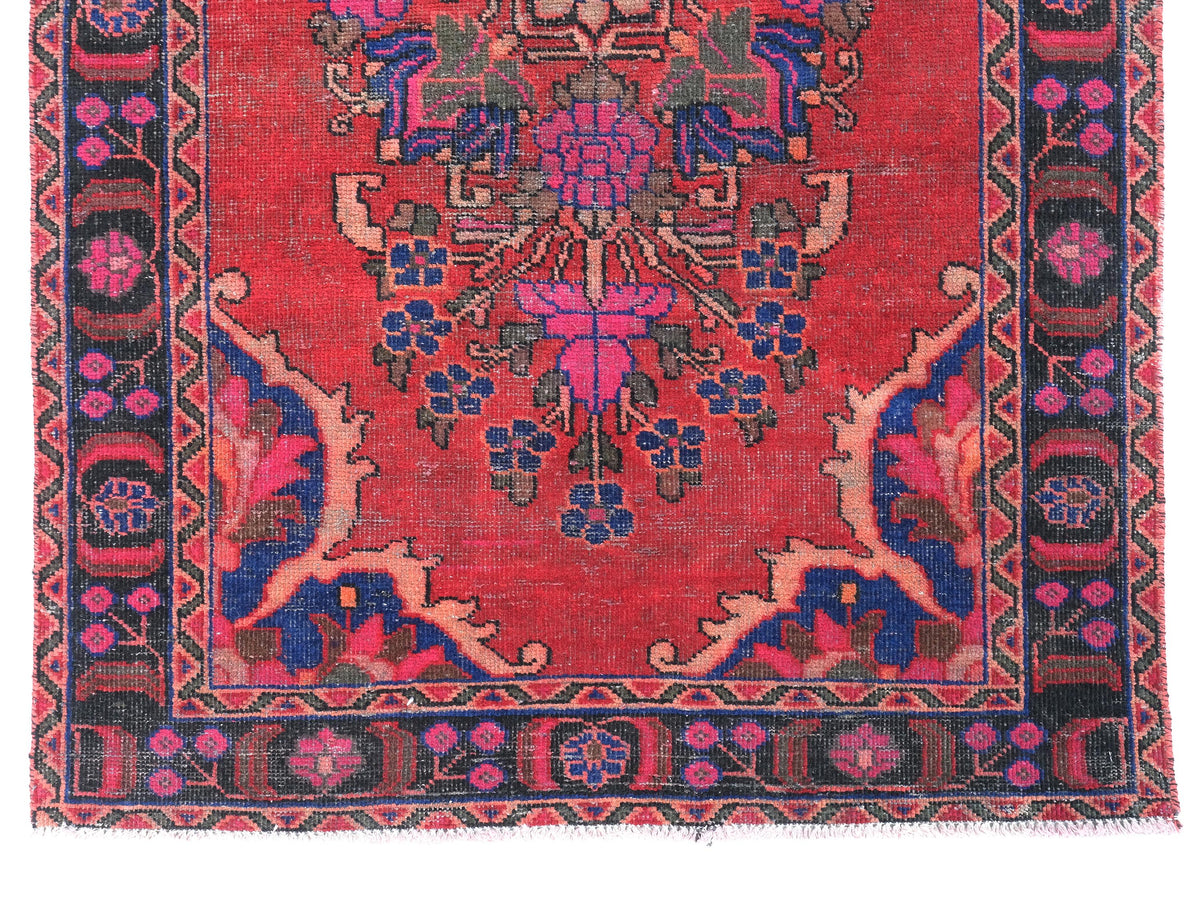 4x10 Vintage Rug, Persian Style Hand-Knotted Kitchen Runner Rug, Hallway Runner Rug, Staircase Runner Rug, Foyer Rug,  SHR1890