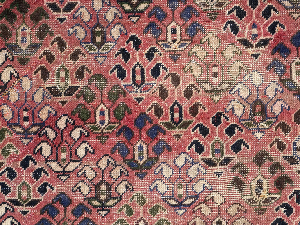 4x9 Vintage Rug, Persian Style Hand-Knotted Kitchen Runner Rug, Hallway Runner Rug, Staircase Runner Rug, Foyer Rug, SHR1900