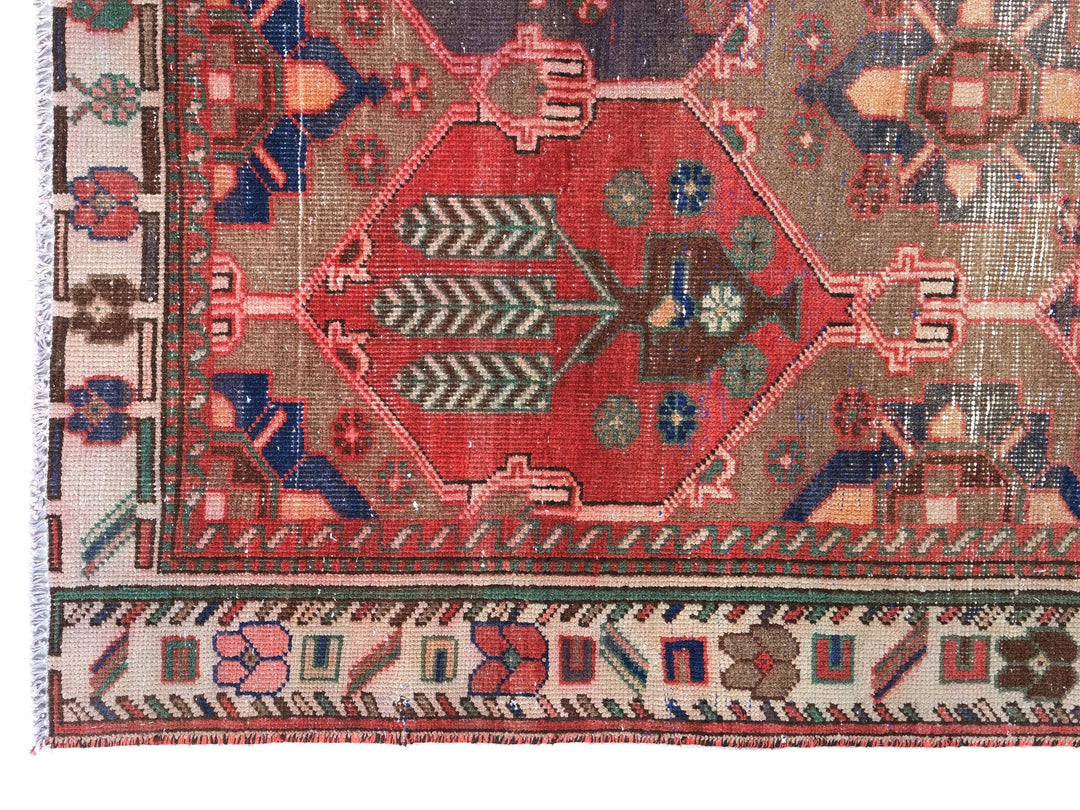5x10 Vintage Oriental Rug | Handmade Area Rug | Hand-Knotted Wool Rug for Living Room | Bedroom Rug | Office Rug | SHR1936