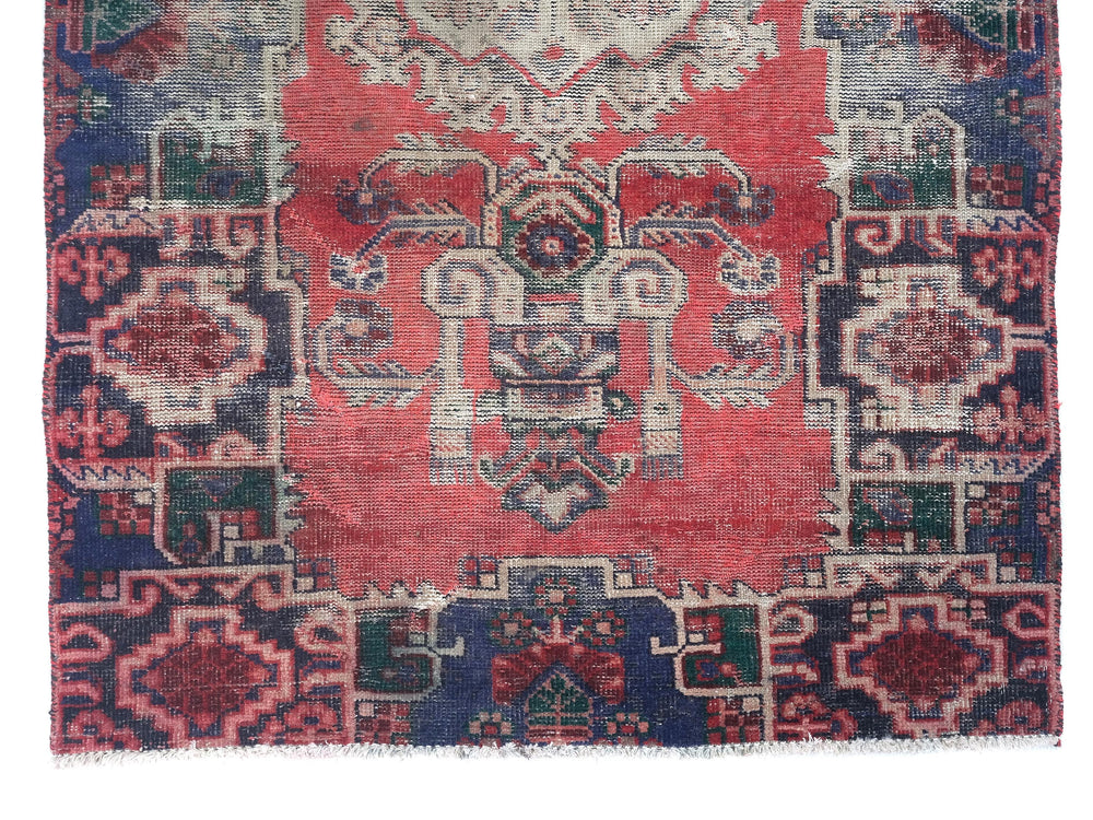 4x7 Vintage Oriental Rug | Handmade Area Rug | Hand-Knotted Wool Rug for Living Room | Bedroom Rug | Office Rug | SHR1947