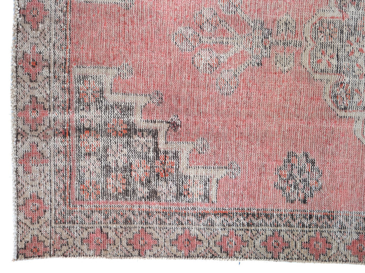 4x7 Vintage Area Rug, Pakistani Rug, Handwoven Organic Wool Living Room Rug, Dining Room Rug, SHR1949