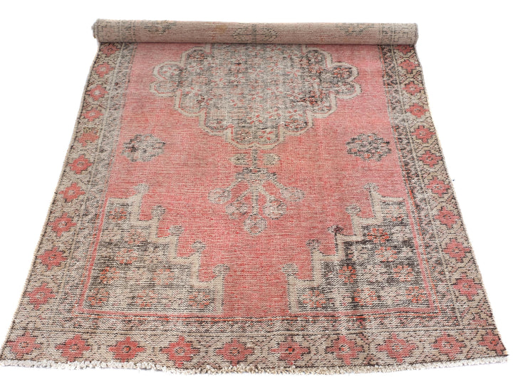 4x7 Vintage Area Rug, Pakistani Rug, Handwoven Organic Wool Living Room Rug, Dining Room Rug, SHR1949