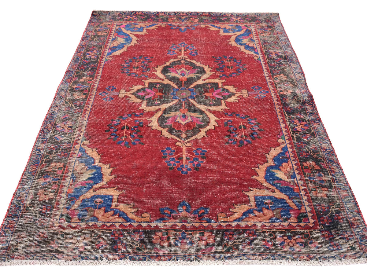 4x6 Vintage Rug, Turkish Rug, Anatolian Rug, Handmade Rug, Bedroom Rug, Scatter Rug, Small Rug, Entry Rug, SHR1959