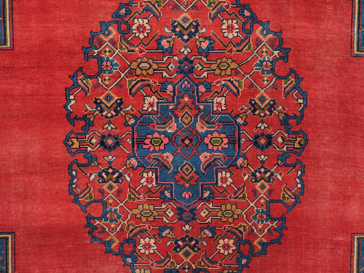 7x9 Vintage Oriental Rug | Handmade Rug | Hand-Knotted Wool Rug for Living Room | Bedroom Rug | Office Rug, SHR1681
