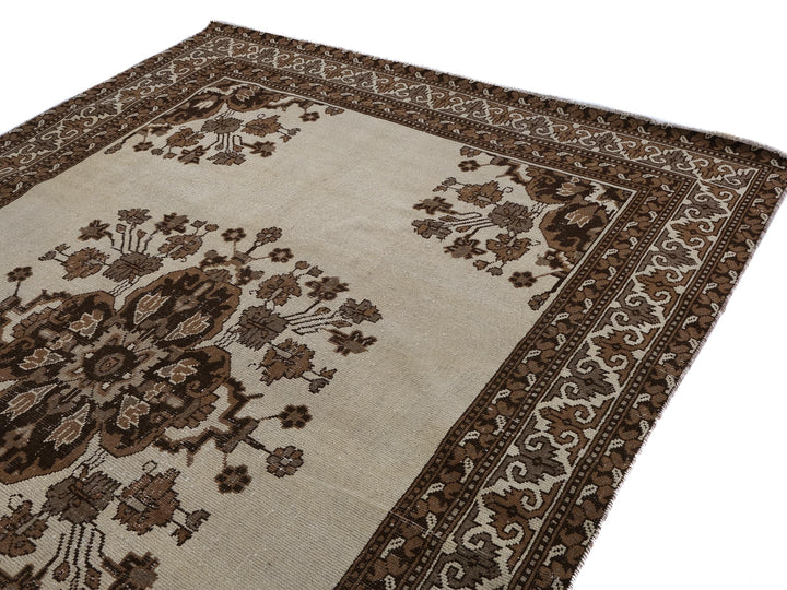6x9 Vintage Oriental Rug | Handmade Area Rug | Hand-Knotted Wool Rug for Living Room | Bedroom Rug | Office Rug, SHR1713