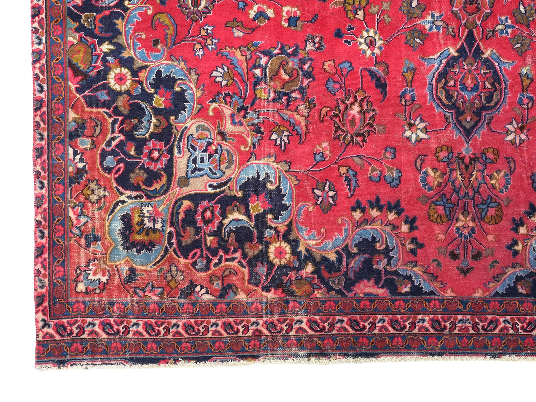 7x10 Handmade Area Rug | Vintage Oriental Rug | Hand-Knotted Wool Rug for Living Room | Bedroom Rug | Office Rug, SHR1739