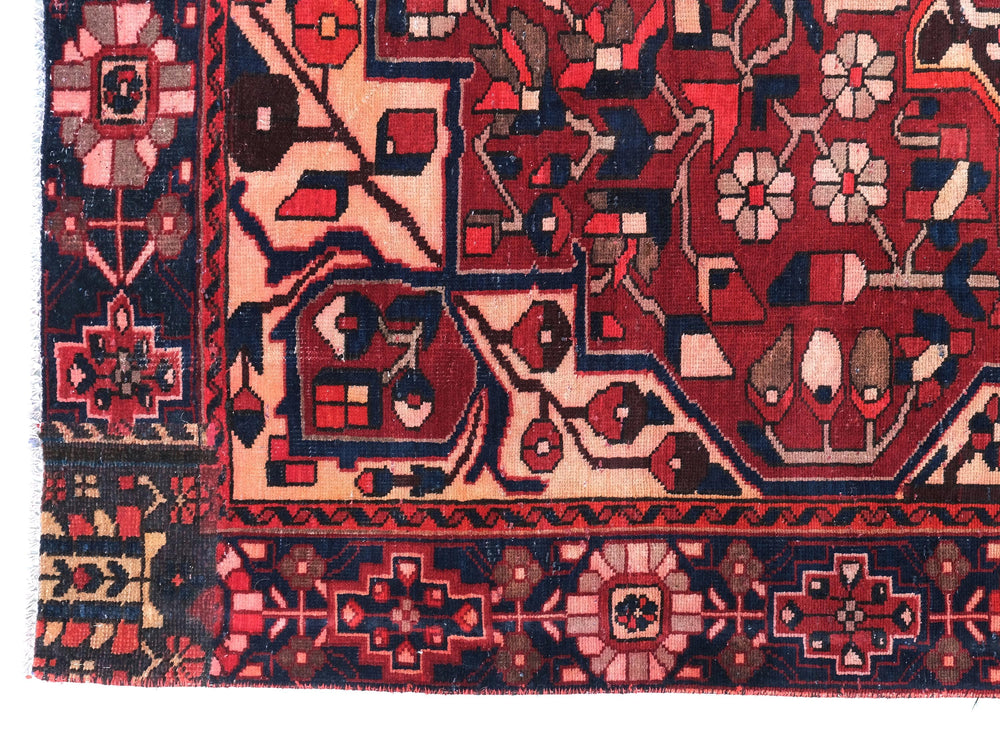 7x10 Vintage Oriental Wool Rug | Handmade Runner Rug | Hand Knotted Home Decor Rug | SHR1760
