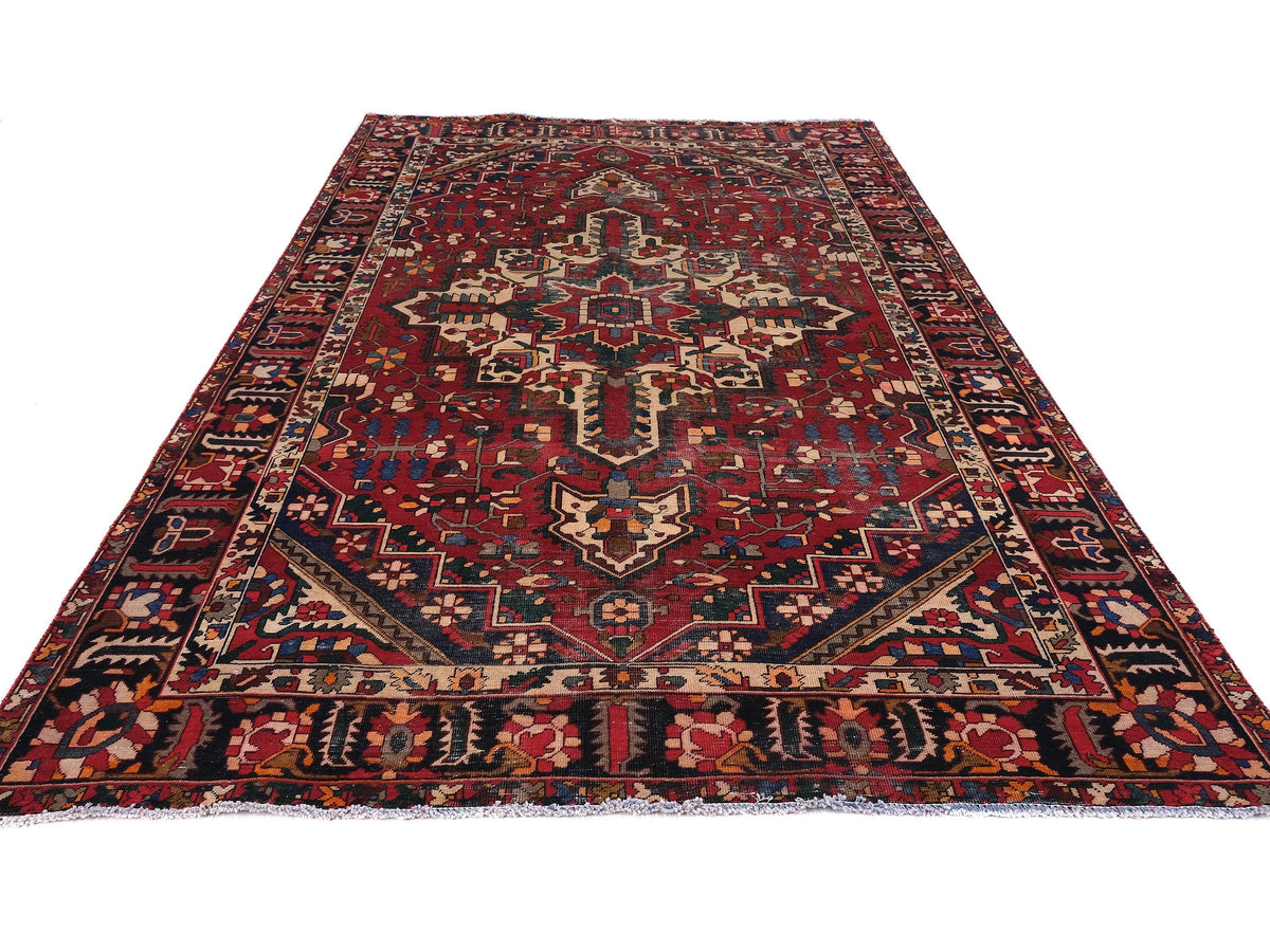 7x10 Vintage Rug, Turkish Rug, Oushak Rug, Anatolian Rug, Small Handmade Scatter Rug, Entry Rug, Living Room Rug, Hallway Rug, SHR1772