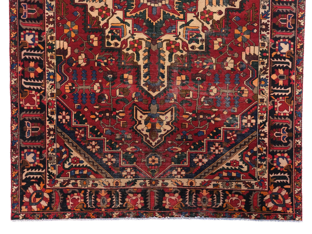 7x10 Vintage Rug, Turkish Rug, Oushak Rug, Anatolian Rug, Small Handmade Scatter Rug, Entry Rug, Living Room Rug, Hallway Rug, SHR1772