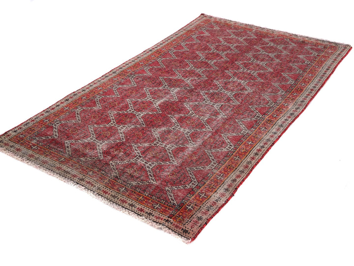 3x6 Vintage Rug, Hand-Knotted Kitchen Runner Rug, Hallway Runner Rug, Staircase Runner Rug, Foyer Rug, SHR1975
