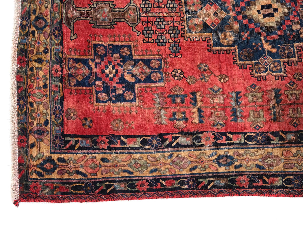 4x6 Vintage Rug, Persian Style Hand-Knotted Kitchen Runner Rug, Hallway Runner Rug, Staircase Runner Rug, Foyer Rug, SHR1984