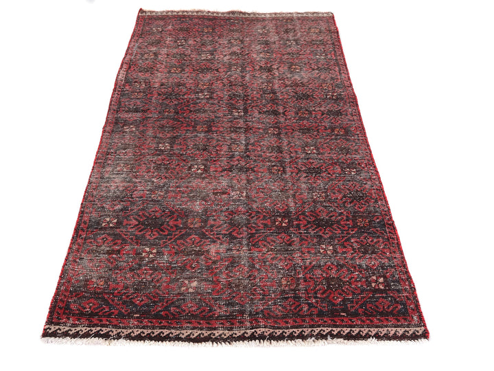 3x6 Vintage Oriental Rug, Hand-Knotted Wool Runner, Handmade Hallway Entryway Rug, Kitchen Throw Rug, Entryway Rug, Hallway Rug, SHR1985
