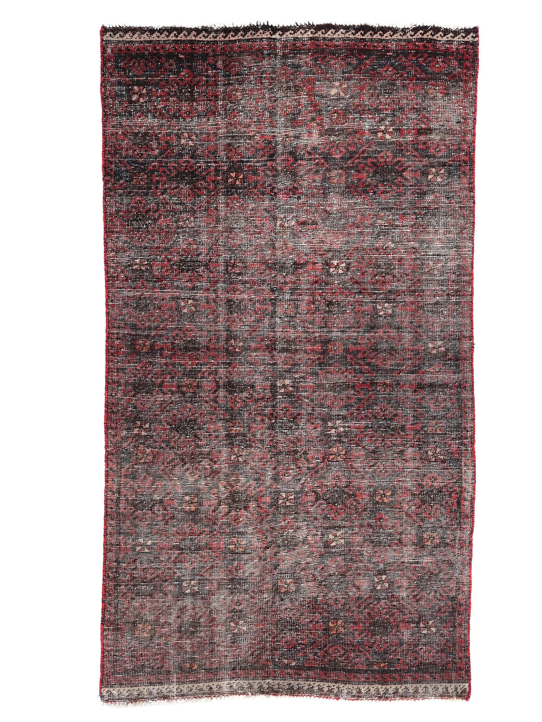 3x6 Vintage Oriental Rug, Hand-Knotted Wool Runner, Handmade Hallway Entryway Rug, Kitchen Throw Rug, Entryway Rug, Hallway Rug, SHR1985