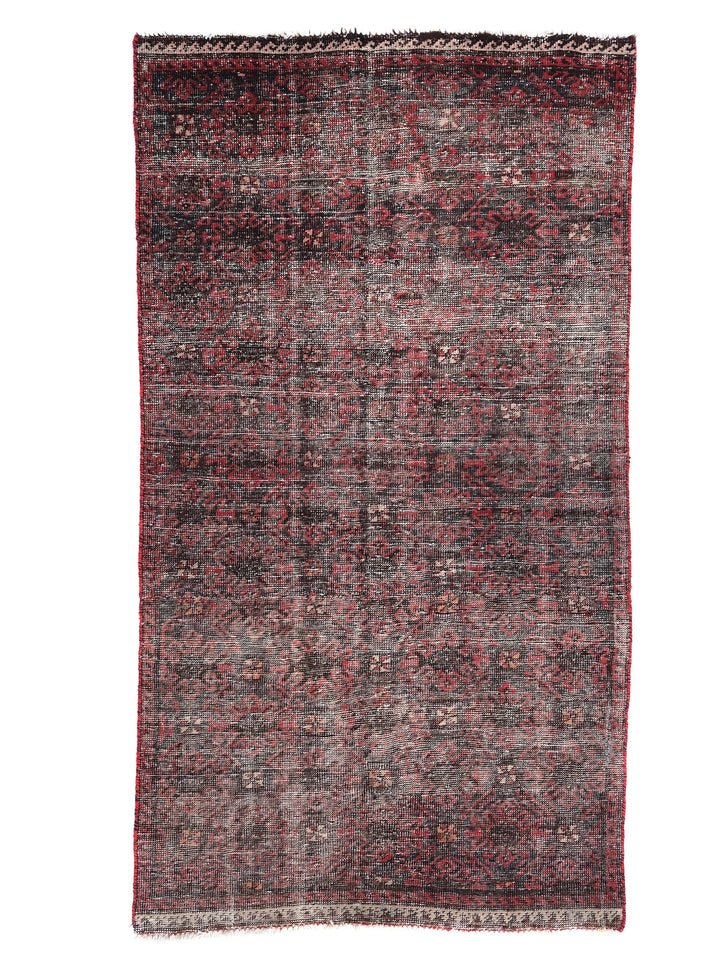 3x6 Vintage Oriental Rug, Hand-Knotted Wool Runner, Handmade Hallway Entryway Rug, Kitchen Throw Rug, Entryway Rug, Hallway Rug, SHR1985