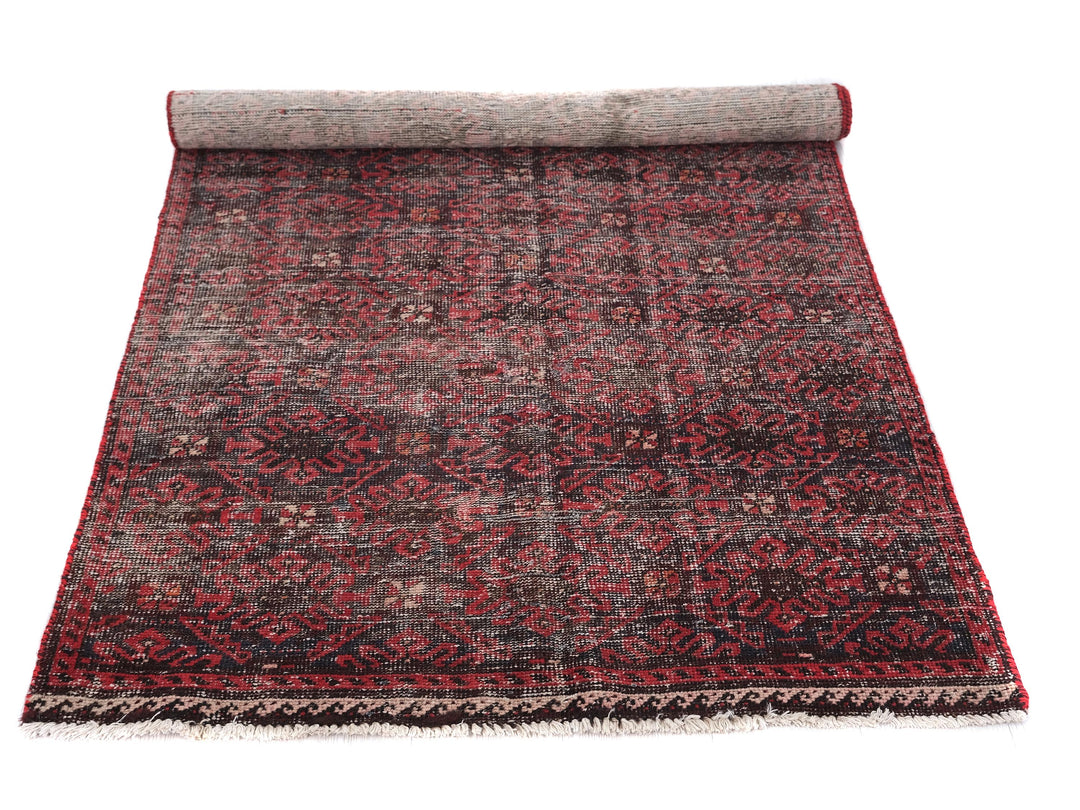 3x6 Vintage Oriental Rug, Hand-Knotted Wool Runner, Handmade Hallway Entryway Rug, Kitchen Throw Rug, Entryway Rug, Hallway Rug, SHR1985