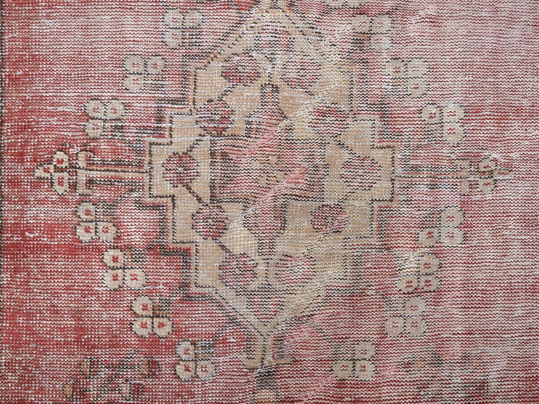 4x6 Vintage Accent Rug, Oriental Hand-Knotted Low Pile Wool Rug, Bathroom Rug, Entryway Rug, Mudroom Rug, SHR1997