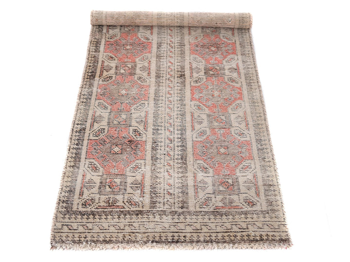 2x5 Vintage Rug, Hand-Knotted Kitchen Runner Rug, Hallway Runner Rug, Staircase Runner Rug, Foyer Rug, SHR2002
