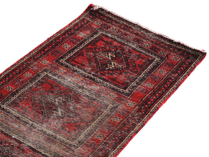 2x5 Vintage Oriental Rug, Hand-Knotted Wool Runner, Handmade Hallway Entryway Rug, Kitchen Throw Rug, Entryway Rug, Hallway Rug, SHR2005