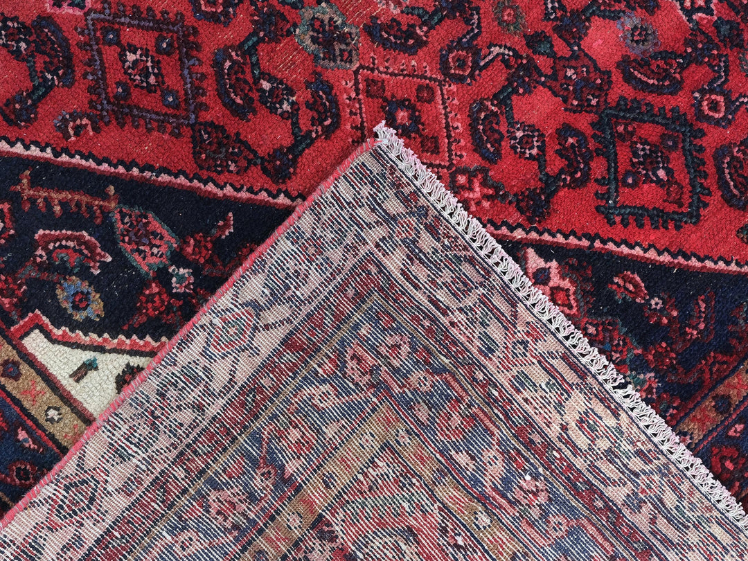 7x11 Vintage Oriental Rug | Handmade Area Rug | Hand-Knotted Wool Rug for Living Room | Bedroom Rug | Office Rug, SHR1732