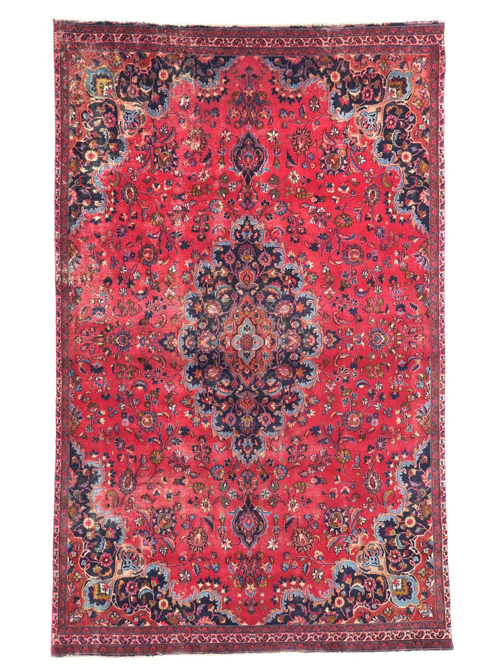 7x10 Handmade Area Rug | Vintage Oriental Rug | Hand-Knotted Wool Rug for Living Room | Bedroom Rug | Office Rug, SHR1739