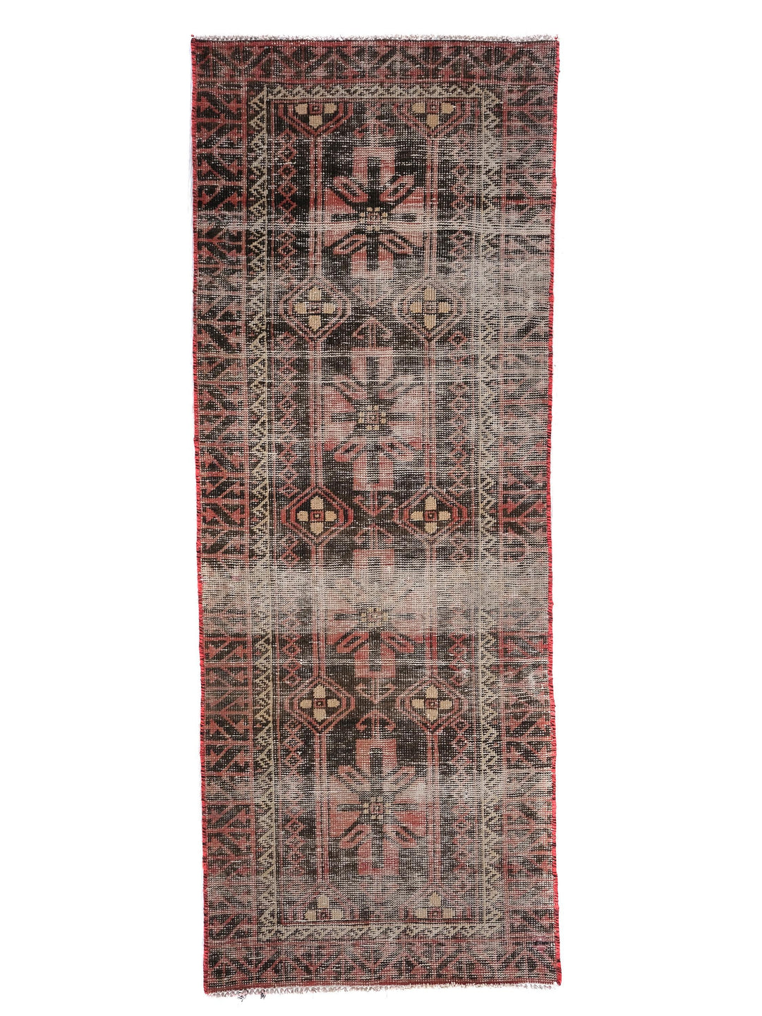 2x6 Persian Style Hand-Knotted Accent Rug, Vintage Rug, Organic Wool Living Room or Dining Room Rug, Handmade Hallway Entryway Rug, SHR2019