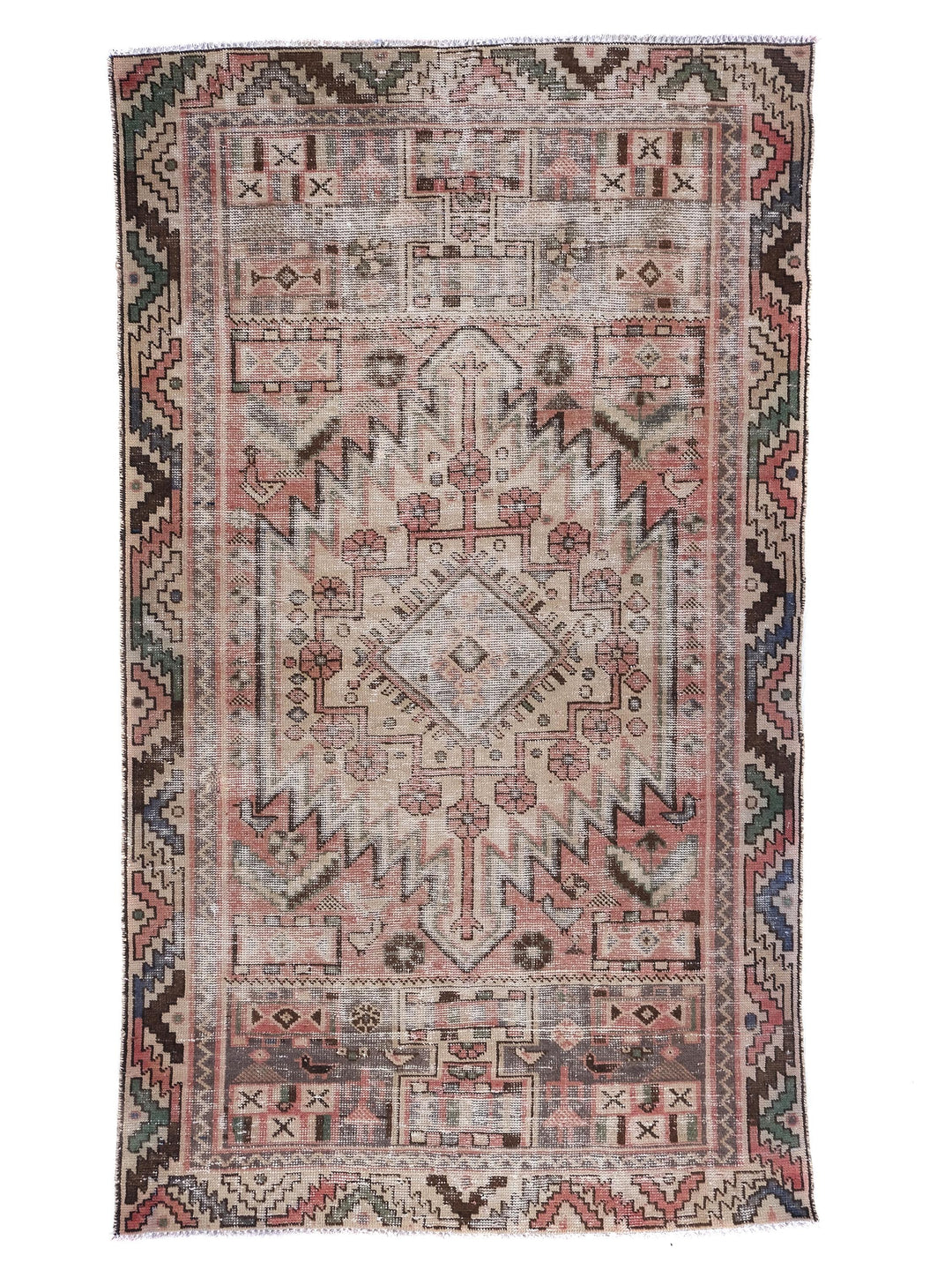 4x7 Persian Style Vintage Rug, Handmade Rug, Bedroom Rug, Scatter Rug, Small Rug, Entry Rug, Oushak Rug, SHR2029