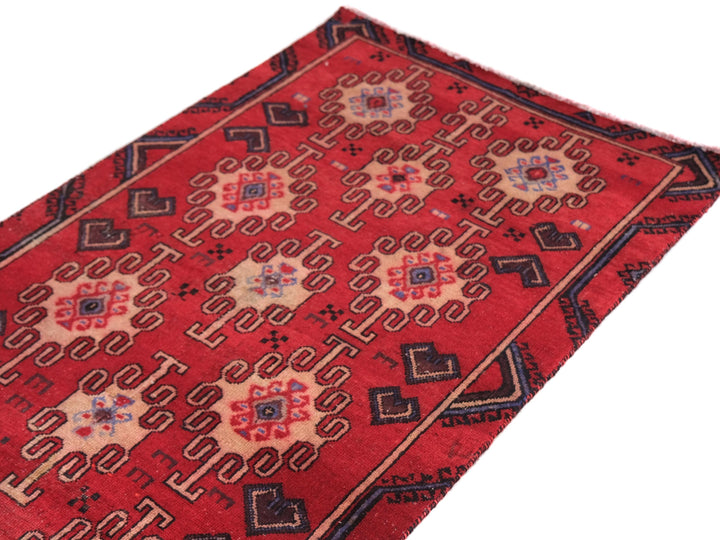 3x6 Vintage Rug, Handmade Rug, Bedroom Rug, Scatter Rug, Small Rug, Entry Rug, SHR2049