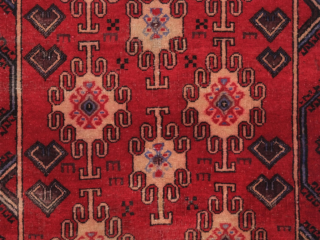 3x6 Vintage Rug, Handmade Rug, Bedroom Rug, Scatter Rug, Small Rug, Entry Rug, SHR2049