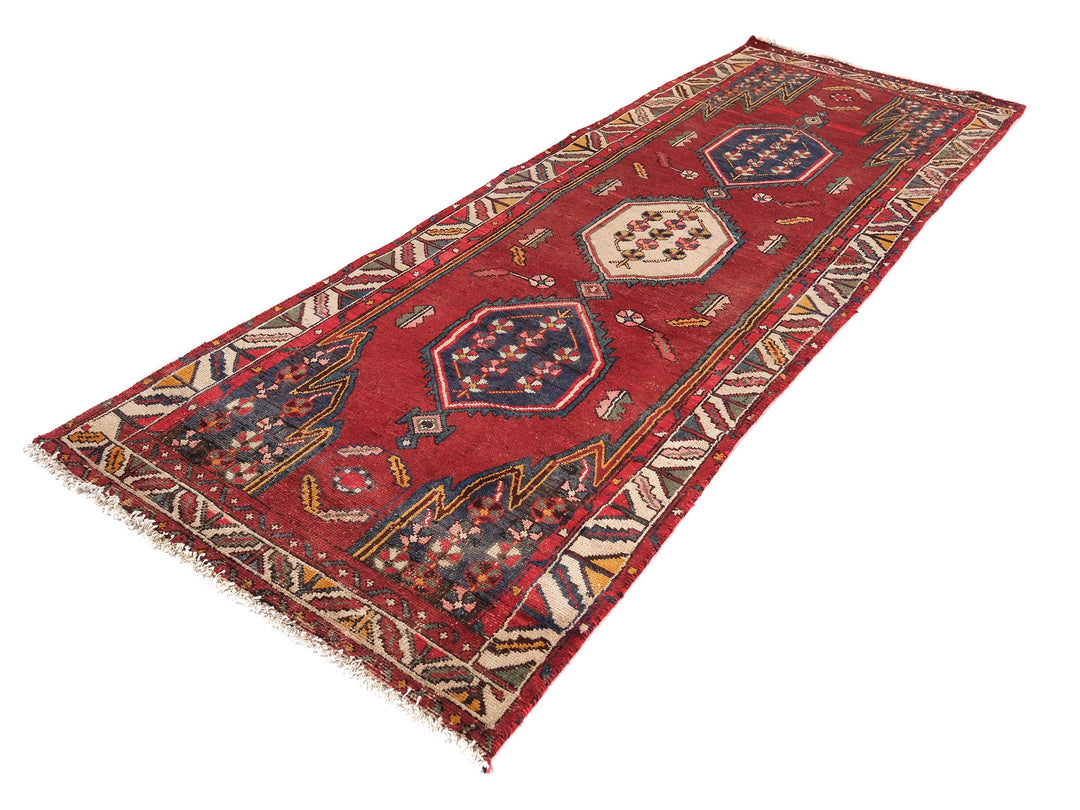 3x9 Vintage Rug, Handmade Rug, Bedroom Rug, Scatter Rug, Small Rug, Entry Rug, SHR2055