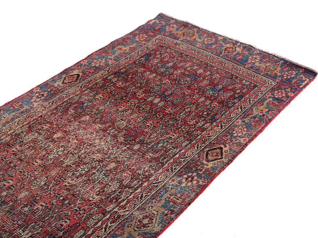 3x8 Vintage Rug, Handmade Rug, Bedroom Rug, Scatter Rug, Small Rug, Entry Rug, SHR2064
