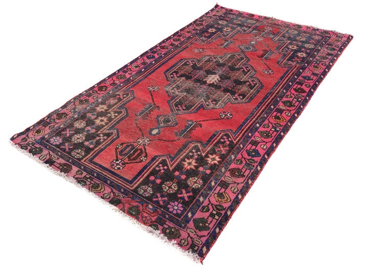 4x7 Vintage Rug, Handmade Rug, Bedroom Rug, Scatter Rug, Small Rug, Entry Rug, SHR2067