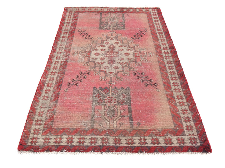4x6 Vintage Rug, Handmade Rug, Bedroom Rug, Scatter Rug, Small Rug, Entry Rug, SHR2070