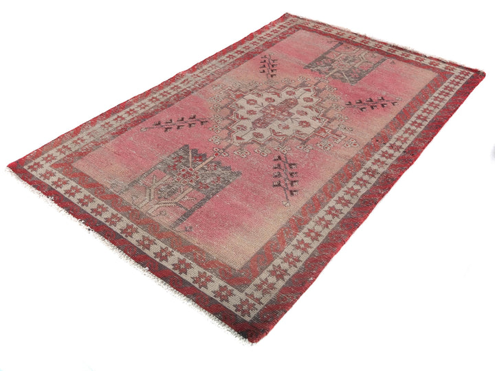 4x6 Vintage Rug, Handmade Rug, Bedroom Rug, Scatter Rug, Small Rug, Entry Rug, SHR2070