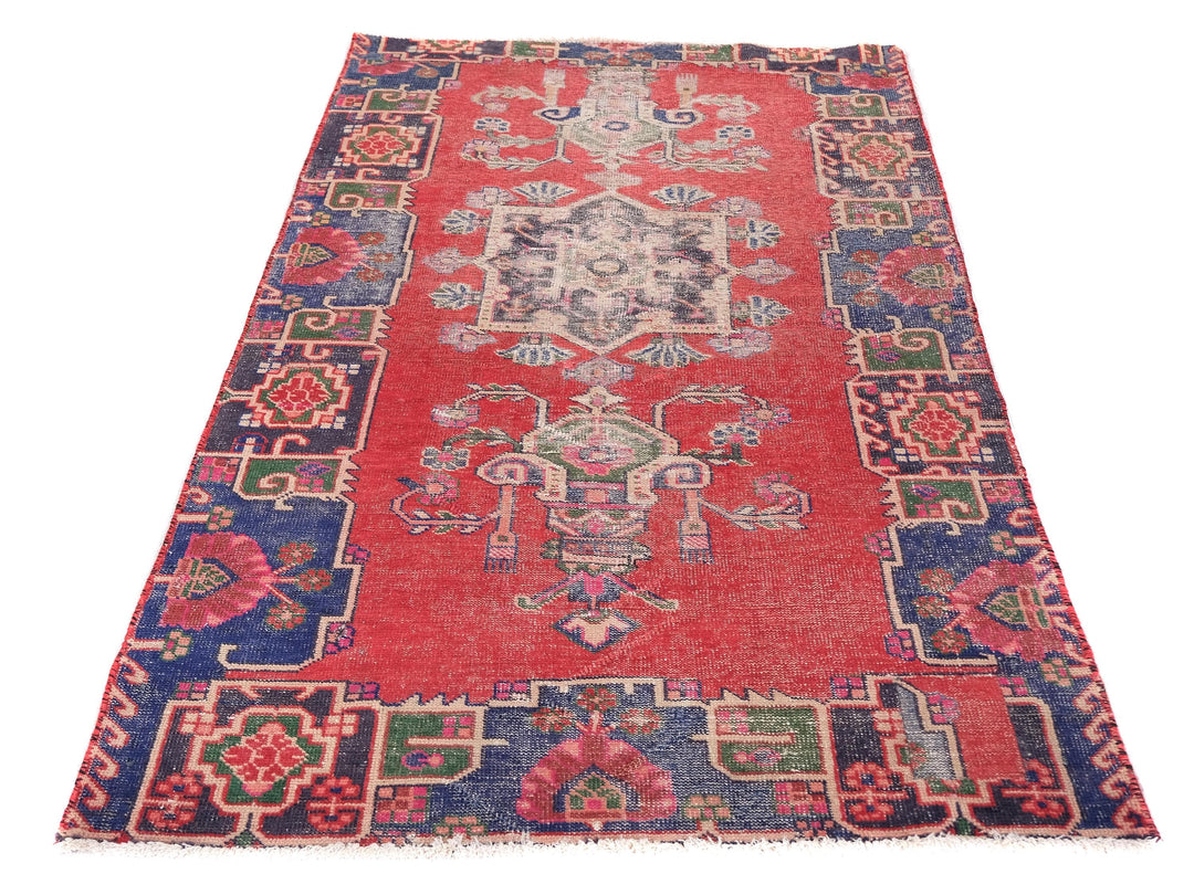 4x6 Vintage Rug, Pakistani Rug, Handmade Rug, Bedroom Rug, Scatter Rug, Small Rug, Entry Rug, SHR2071