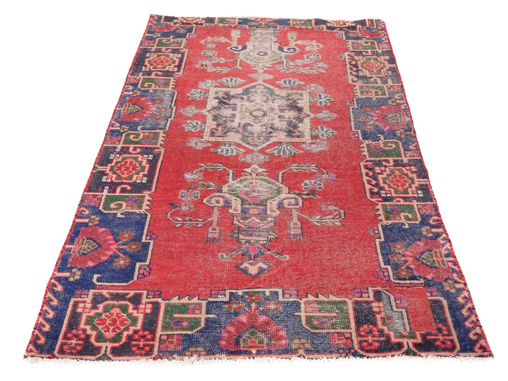 4x6 Vintage Rug, Pakistani Rug, Handmade Rug, Bedroom Rug, Scatter Rug, Small Rug, Entry Rug, SHR2071