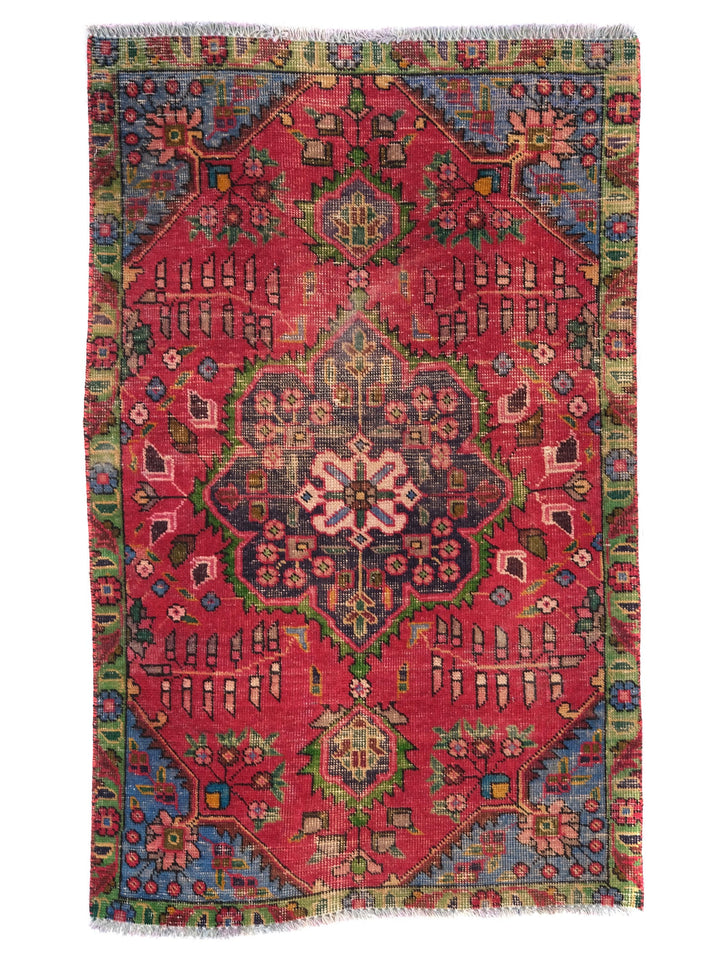 3x5 Vintage Rug, Handmade Rug, Bedroom Rug, Scatter Rug, Small Rug, Entry Rug, SHR2074