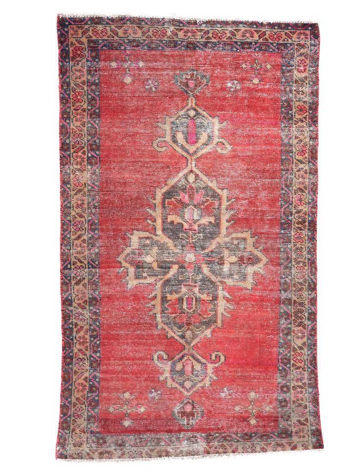 3x5 Vintage Rug, Handmade Rug, Bedroom Rug, Scatter Rug, Small Rug, Entry Rug, SHR2092