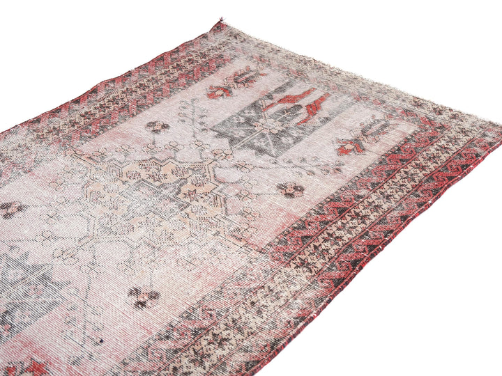 4x6 Vintage Rug, Handmade Rug, Bedroom Rug, Scatter Rug, Small Rug, Entry Rug, SHR2093