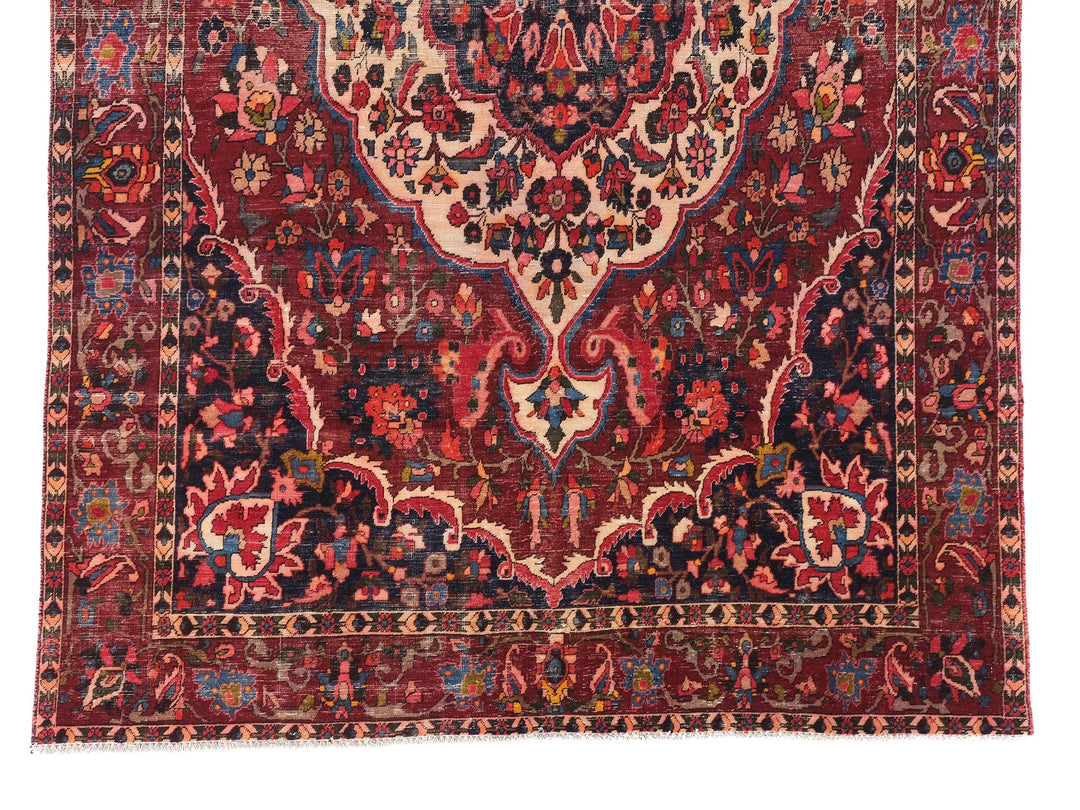 7x10 Vintage Oriental Rug | Handmade Area Rug | Hand-Knotted Wool Rug for Living Room | Bedroom Rug | Office Rug | SHR1767