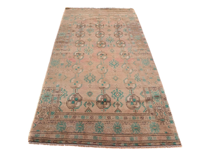 4x7 Vintage Rug, Handmade Rug, Bedroom Rug, Scatter Rug, Small Rug, Entry Rug, SHR2095