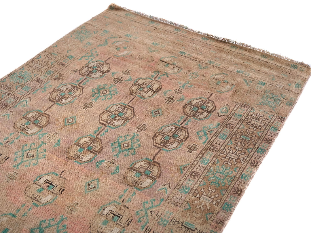 4x7 Vintage Rug, Handmade Rug, Bedroom Rug, Scatter Rug, Small Rug, Entry Rug, SHR2095