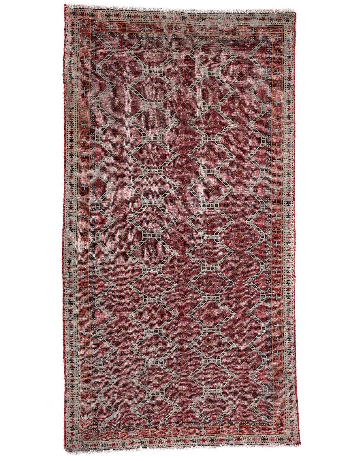 3x6 Vintage Rug, Persian Style Hand-Knotted Kitchen Runner Rug, Hallway Runner Rug, Staircase Runner Rug, Foyer Rug, SHR1975