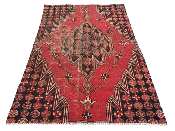 3x6 Vintage Rug, Hand-Knotted Kitchen Runner Rug, Hallway Runner Rug, Staircase Runner Rug, Foyer Rug, SHR1981