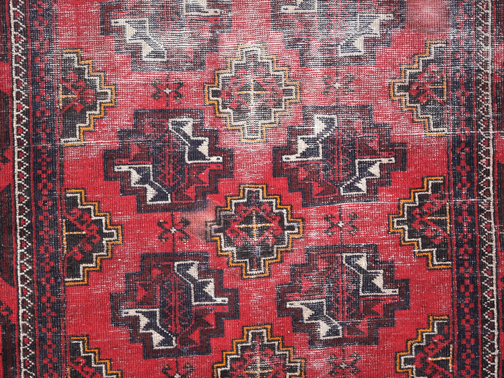 4x6 Antique Rug, Distressed rug, Rustic Rug, Oriental Rug, Vintage Rug, Hand Knotted Rug, Rug for living room, SHR1982