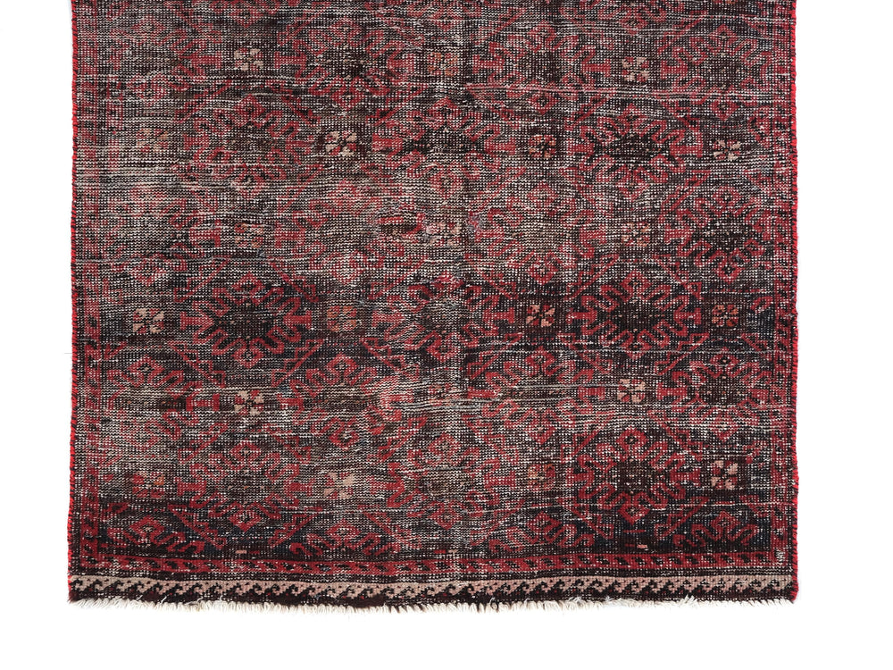 3x6 Vintage Oriental Rug, Hand-Knotted Wool Runner, Handmade Hallway Entryway Rug, Kitchen Throw Rug, Entryway Rug, Hallway Rug, SHR1985