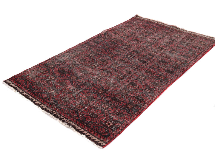 3x6 Vintage Oriental Rug, Hand-Knotted Wool Runner, Handmade Hallway Entryway Rug, Kitchen Throw Rug, Entryway Rug, Hallway Rug, SHR1985