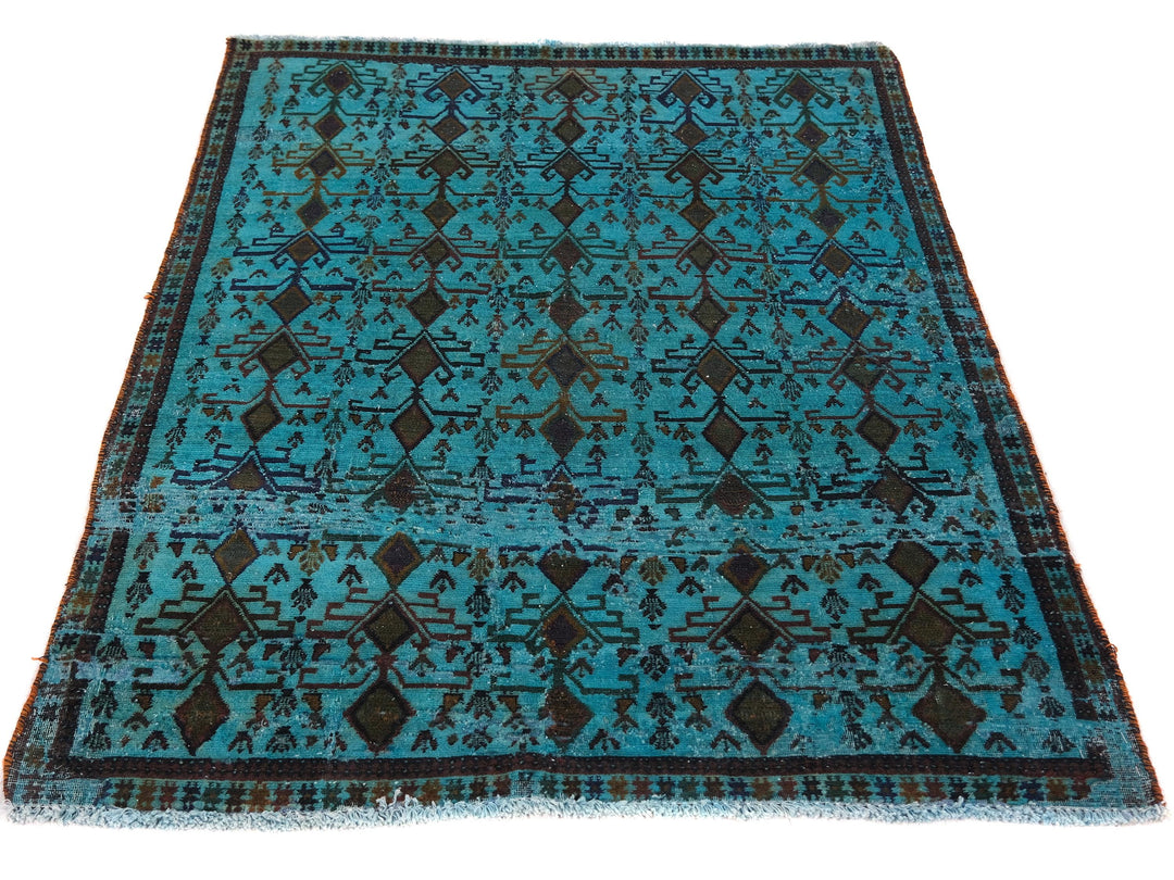 4x5 Vintage Rug, Hand-Knotted Oushak Rug, Bedroom Rug, Office Rug, Designer Rug, Antique Rug, SHR2113